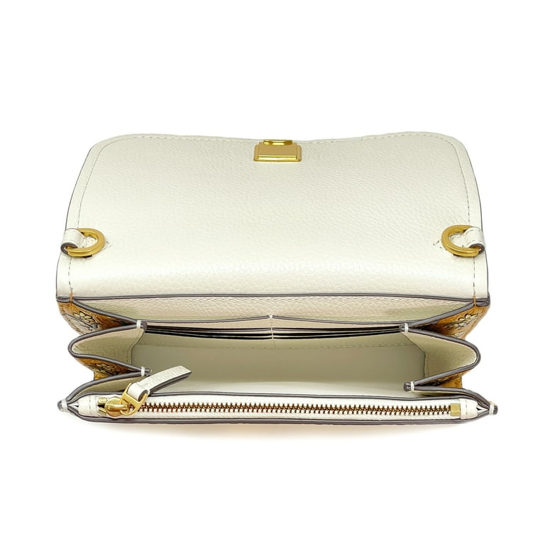 ショルダーバッグ・ポシェット TORY BURCH Woman Crossbody bags Beige 169134 254 Tory Burch Purse Pink Gold Chain Quilted Leather Flap