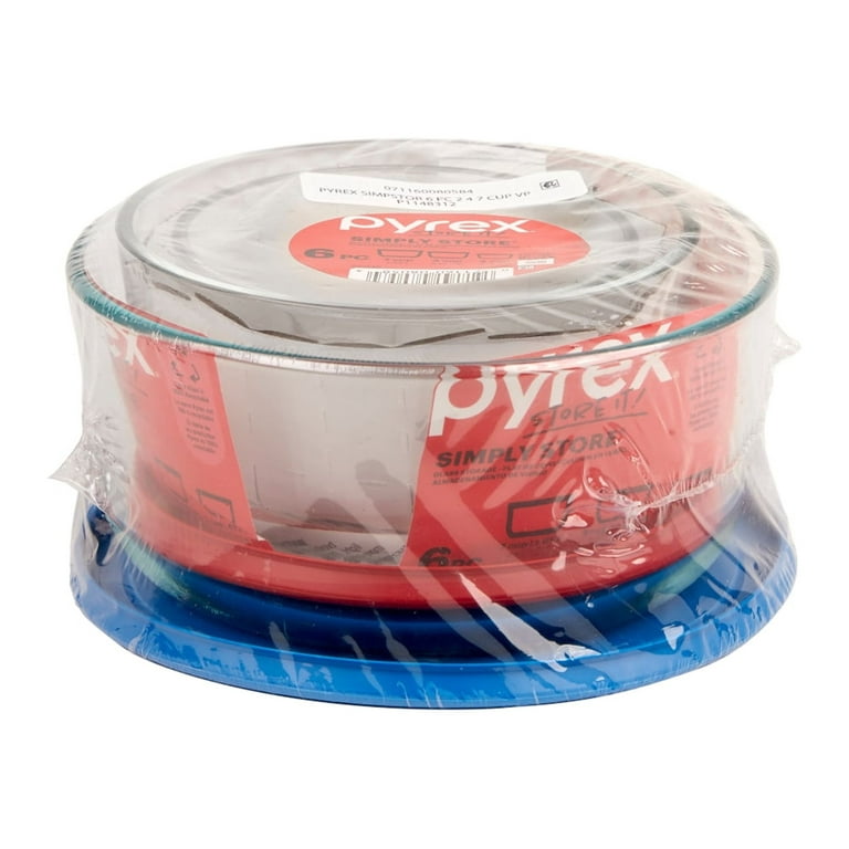 Pyrex Simply Store 6-Piece Glass Food Storage Container Set Value Pack with  Airtight Lids 