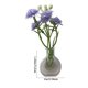 thumbnail image 2 of Mini jarrón de vidrio con flores artificiales moradas, decoración magnética para la nevera de cocina, baño, dormitorio y arte de pared en casa, 2 of 7