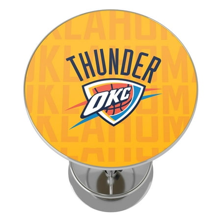 Oklahoma City Thunder NBA City Chrome Pub Table - Yellow, Navy Blue, Orange, Thunder Blue, White