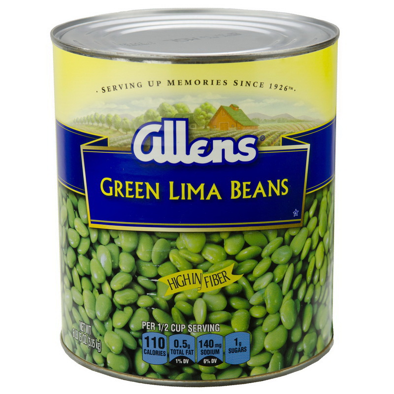 (Price/Case)Allen 2003578 Lima Beans Green Medium Canned 6109 Ounce