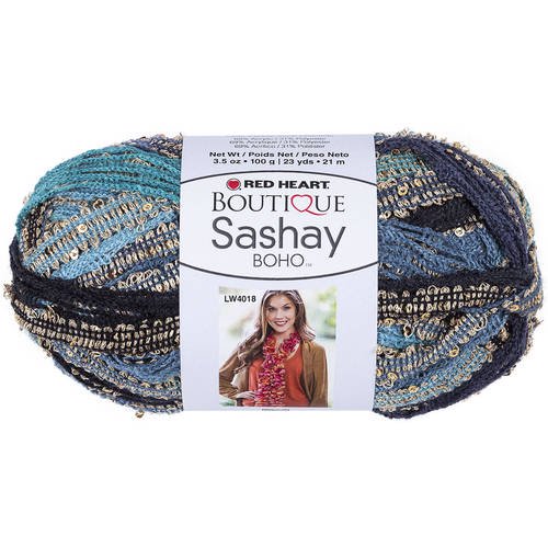 Red Heart Boutique Sashay Boho Yarn, Available in Multiple Colors