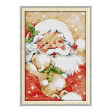 Dimensions Needlecrafts Stamped Cross Stitch Pre-Printed Pattern Embroidery Xmas 34 x 48 cm