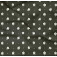 thumbnail image 5 of oneOone Cotton Poplin Twill Dark Gray Fabric Abstract Floral Sewing Fabric By The Yard Printed Diy Clothing Sewing Supplies 56 Inch Wide, 5 of 6