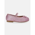 thumbnail image 2 of Wonder Nation Baby Girls Bow Ballet Dress Shoes, 2 of 6