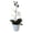 White, variant on Artificial Orchid Bonsai Tree, Realistic Three-Leaf Phalaenopsis Fake Plant in Pot for Home Office Decor, Low Maintenance Indoor Floral Arrangement Centerpiece