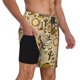 thumbnail image 2 of Balery Wild West Cowboy Bañador para hombre, shorts de playa de secado rápido con entrepierna y forro de compresión-XX-Large, 2 of 6