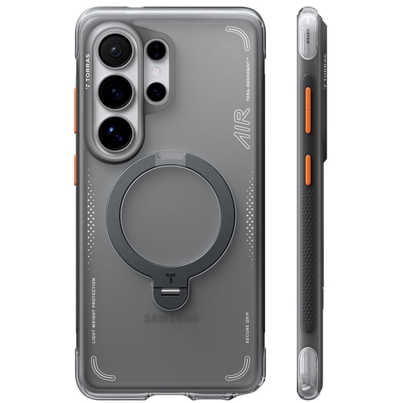TORRAS Q3 Air Case for Samsung Galaxy S26 Ultra, MagSafe Compatible, 360° Magnetic Kickstand, Military-Grade Protection, Camera Control Button, Black