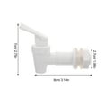 thumbnail image 2 of CHICHUMID 2Pcs Lawn Taps Faucets for Businesses White Plastic Multi Functional Design, 2 of 8