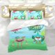 thumbnail image 5 of Lale Ki Lolu Conjunto de sábanas temático, trío de piezas, cómodo y amigable con la piel, diseño único, regalo de decoración para el hogar para familiares, amigos y fans,173cm *218cm, 5 of 6
