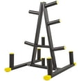 thumbnail image 1 of BalanceFrom 2-Inch or 1-Inch Weight Plate Rack with Barbell Holders, 600-Pound Capacity (for 2-Inch Gear), Black, 1 of 5
