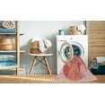 thumbnail image 2 of Ahgly Tapis d'Intérieur Lavable en Machine Carré Transitionnel Rose Pastel, 7 Pieds Carré, 2 of 7