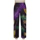 thumbnail image 5 of RKSTN Women's Carnival Pajamas Sets Oversized Lapel Mardi Gras Print Button Long Sleeve Sleepwear T Shirt and Pjs Pant 2 Piece Matching Set Casual Turndown Plus Size Pajama and Pants Loungewear Set, 5 of 9