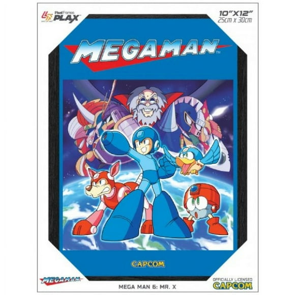 Pixel Frames Plax Mega Man Mr.X 10" X 12" Lenticular 3D Art