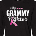 thumbnail image 4 of Inktastic Breast Cancer Awareness My Grammy is a Fighter Long Sleeve T-Shirt, 4 of 5