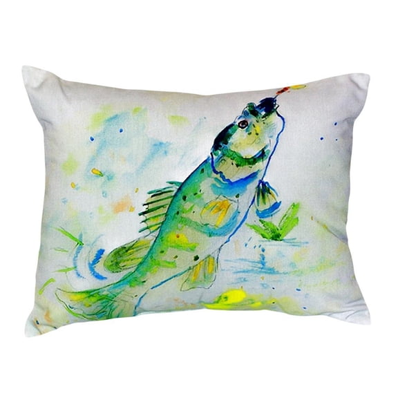 Betsy Drake Yellow Perch No Cord Pillow 16x20
