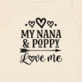 thumbnail image 4 of Inktastic Nana and Poppy Girls Granddaughter Hearts Girls Baby T-Shirt, 4 of 5