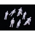 thumbnail image 3 of facefd 100pcs Plastic Light Grey Model Train People Figures Scale TT (1 to 100), 3 of 9