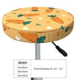 thumbnail image 2 of Uemuo Love Carrot Pattern Round Bar Stool Seat Covers Washable Stool Cushion Slipcover Elastic Bar Chair Covers-12 inch, 2 of 7