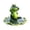 Green2 - 12X12.5cm, variant on Floating Frog Resin Garden Statue Weather‑Resistant Amphibian Pond Ornament Hand‑Painted Patio Yard Backyard Water Feature Decor Sculpture 4.6x4.5in