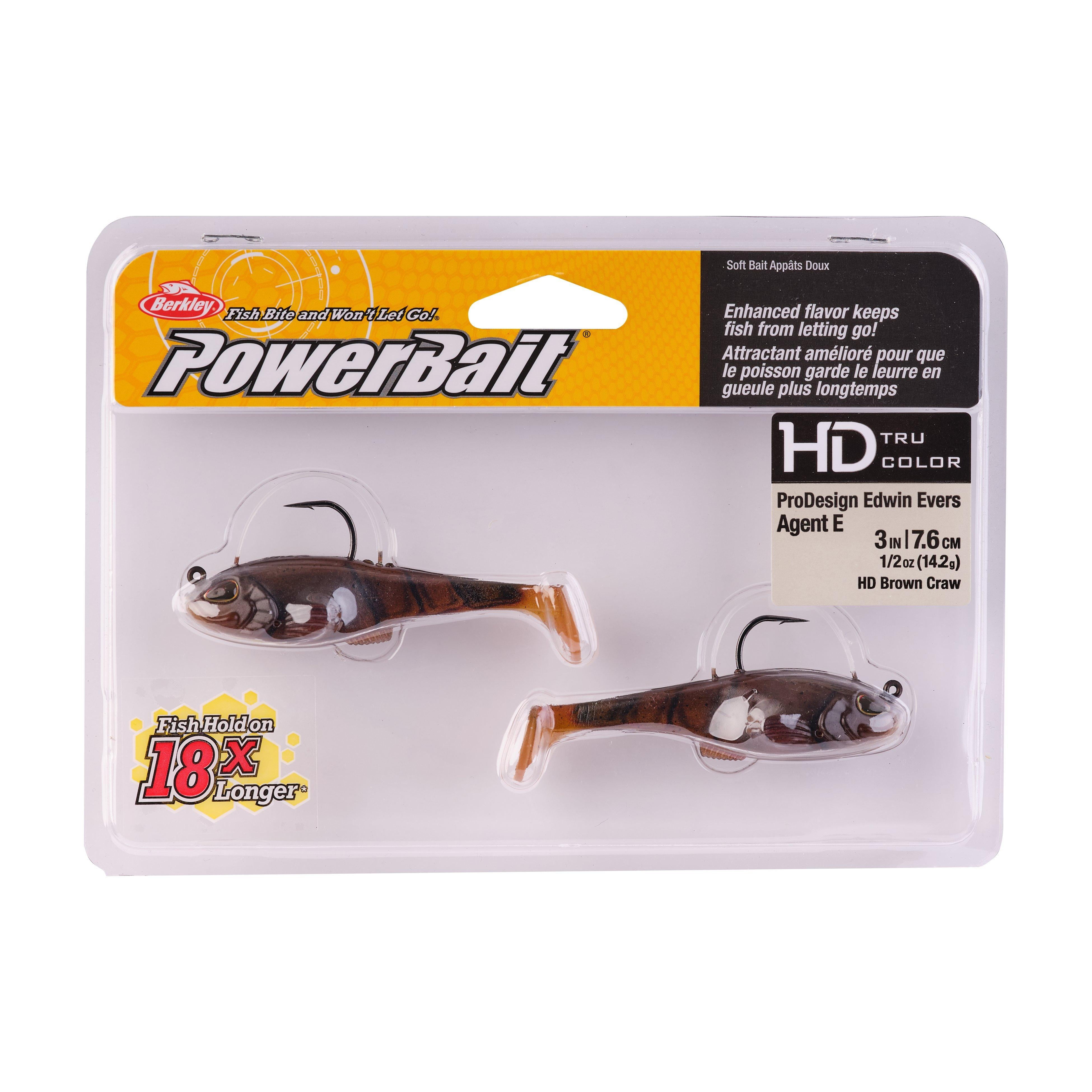 Berkley PowerBait® Agent E, 3 in, HD Brown Craw