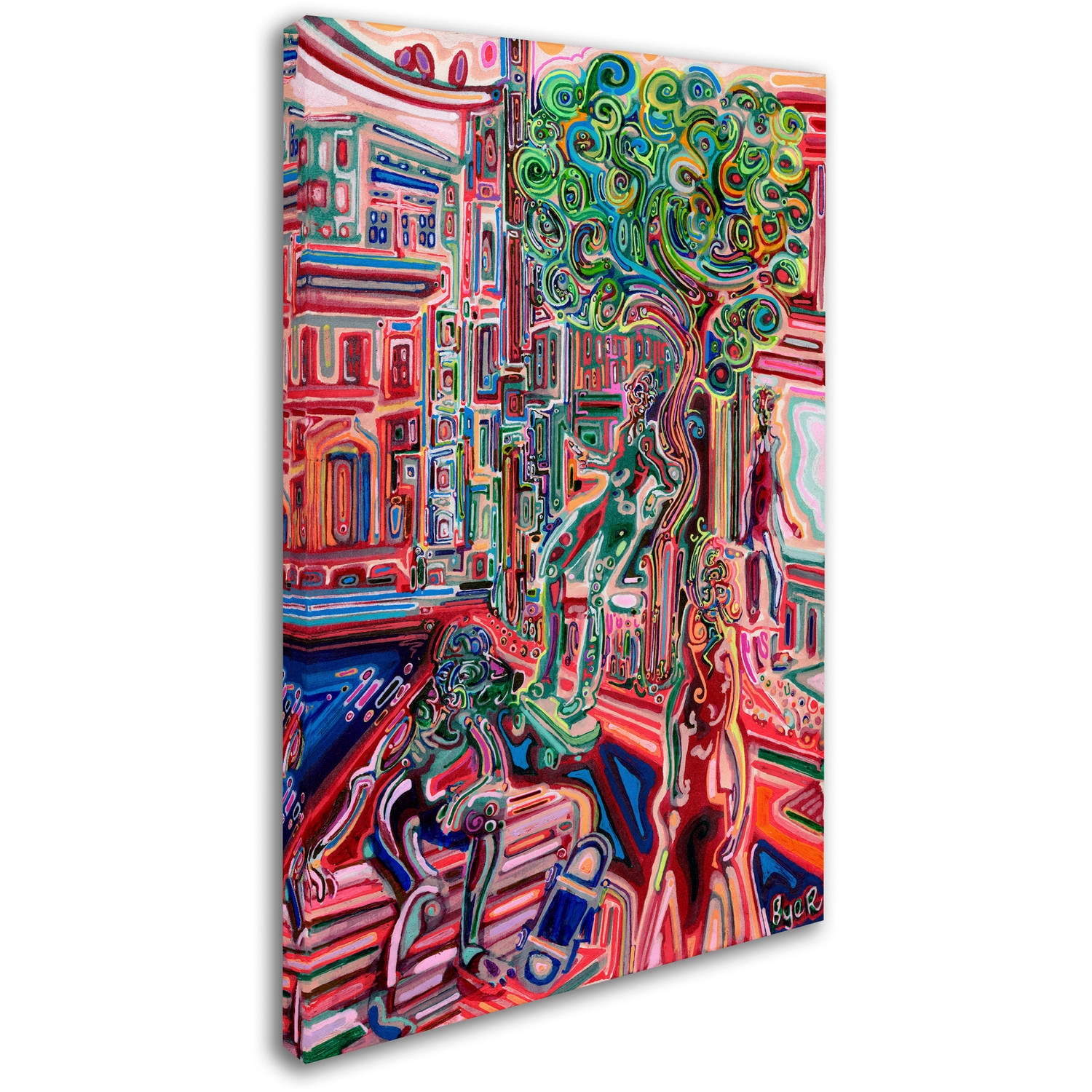 Trademark Fine Art "Sunday Skate" Canvas Art by Josh Byer