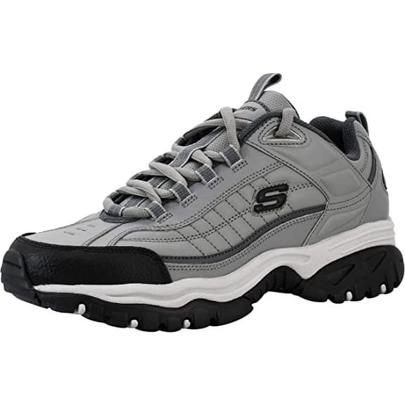 Skechers Energy Afterburn Lace-Up Sneakers, Mens Athletic Shoes with Leather and Mesh Upper