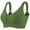 #1_Green, variant on Women's Adjustable Ribbed Bra - Wireless Seamless Bralette | Lightweight Full Coverage with Wide Straps for Large Bust Support