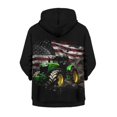 thumbnail image 2 of chaqlin American Flag Tractor Hoodies for Boys 6-7 Trendy Y2K Zip Up Hoodie Lightweight Loose Hooded Sweatshirts Kids School Jacket with Pocket Fall Winter Clothes, 2 of 7