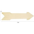 thumbnail image 5 of 20 Pack Wood Arrow Cutouts Unfinished Wooden Arrow Hanging Ornaments DIY Arrow Craft Plaque Gift Tags for Home Party Office Decoration Craft Project, 5 of 6