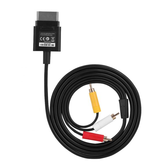 TOPINCN 1.8M Component ABS TV Lead Cord AV Cable Audio Video Cord for XBOX 360 Slim, Console Accessory, Game AV Wire