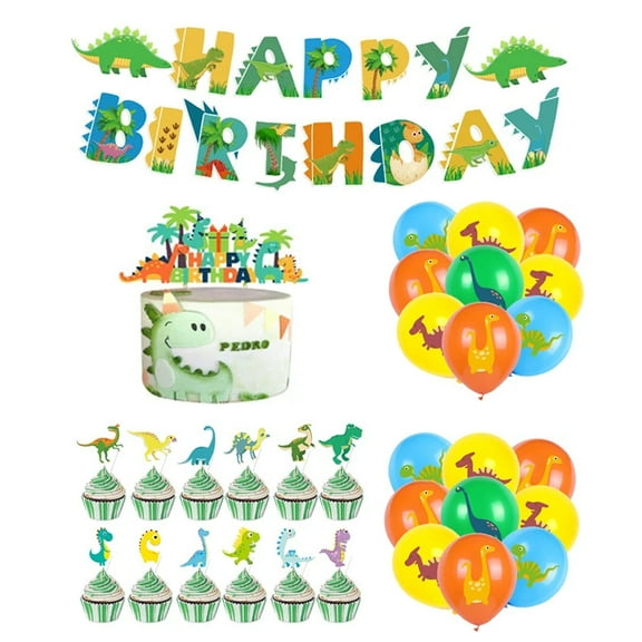 FNNMNNR Colorful Leaf and Dinosaur Theme Happy Birthday Banner for Boy’s Birthday Party Decoration Jurassic Dino Footprint Garland Banner Streamer Backdrop for Kids Birthday Party Supplies