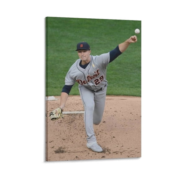 Tarik Skubal Canvas Poster Posters Art Print Wall Photo Paint Poster Hanging Picture Family Bedroom Decor Gift 16x24inch(40x60cm)