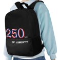 thumbnail image 4 of Uourmeti Daily All Match Backpack for School Work, 17 Inch Front Pocket Large Capacity Backpack, American Flag Pattern, 4 of 6