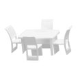 thumbnail image 4 of 1: 50 Table and Chairs Set Miniature Table and Chairs Set Building Model Kits Dollhouse Funiture Diorama Layout for Micro Landscape Square, 4 of 8