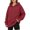 Red, variant on TGSLY Women's Hooded Sweatshirt Lightweight Long Sleeve Fall Pullover Relaxed Casual Solid Color Athletic Tunic Tops with Zipper Pocket S