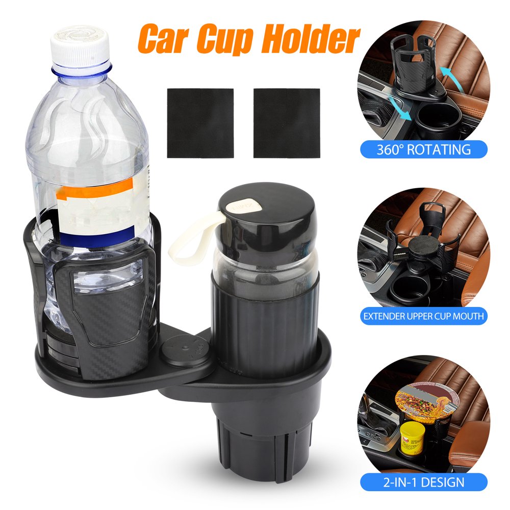 Car Cup Holder Expander, 2 in 1 Multifunctional Auto Drinks Holder
