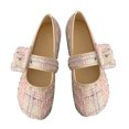 thumbnail image 1 of Zapatos individuales de suela blanda,Zapatos con hebilla para mujer Zapatos lindos de un solo golpe Zapatos planos poco profundos Los mejores materiales, 1 of 8