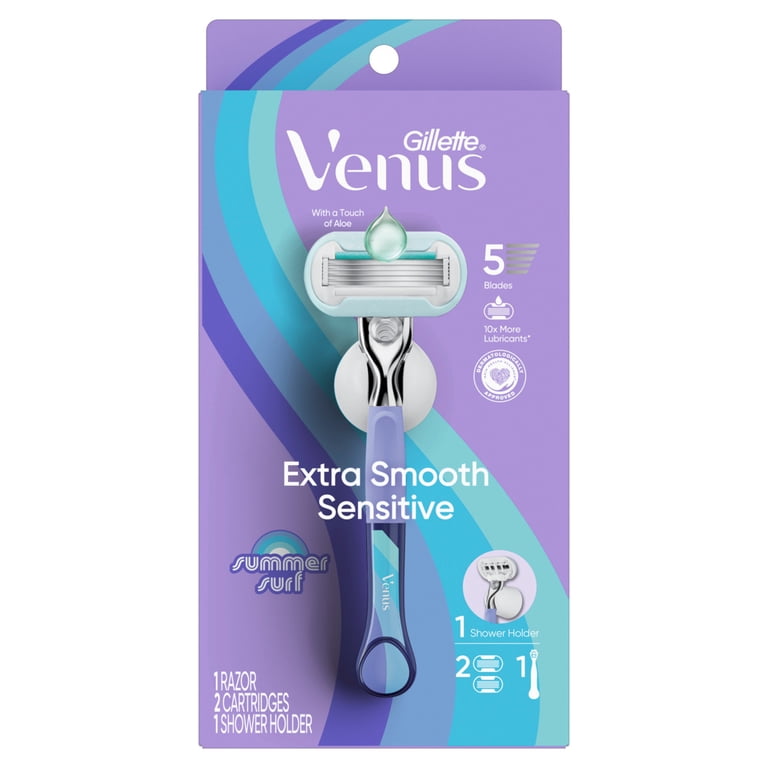Venus Manual Razor, Summer Surf Extra Smooth Sensitive, 5 Blade
