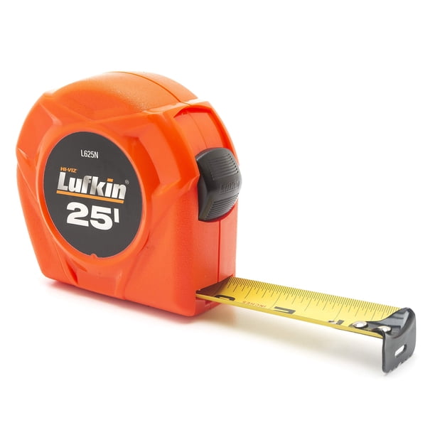 Cinta Métrica Lufkin L625N 2.5 cm x 7.5 m Naranja Hi-Viz