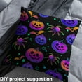 thumbnail image 2 of Feelyou Kids Halloween Pumpkin Fabric by the Yard 10 Yards, Trick or Treat Room Decor Fabric by the Yard, Gothic Spider Print Fabric for Sewing, Ultra Soft Home Decor, 2 of 6
