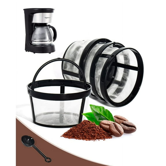 Replacement 4 Packs Reusable Coffee Filters For Mr.Coffee 4-5 Cup Drip Coffeemakers-Nylon Mesh With Handle