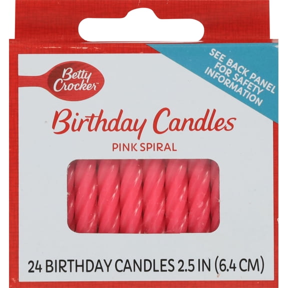 Signature Brands Betty Crocker Birthday Candles, 24 ea