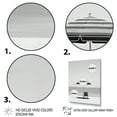 thumbnail image 3 of Designart "Black And White Simplicity Beach Photo II" Nautical & Beach Floater Framed Wall Art Living Room, 3 of 7