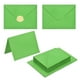 thumbnail image 1 of Uxcell 20 Paquete de Sobres Verde Hierba 5x7 con Tarjetas, Sobres A7 con Solapa en V y Adhesivos Dorados para Tarjetas de Felicitación e Invitaciones, 1 of 6