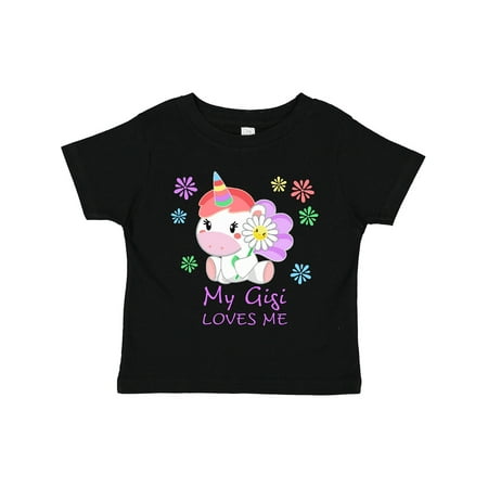 

Inktastic My Gigi Loves Me- Cute Unicorn Boys or Girls Toddler T-Shirt