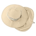 thumbnail image 5 of Awwp Unisex Sun Hat Wide Brim Fishing Adjustable Lightweight Hat Beach Bucket Hat for Outdoor Golf Hiking Gardening Khaki, 5 of 8