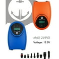 thumbnail image 4 of Portable Electric Air Pump 20PSI High Pressure Air Compressor Inflation & Deflation Pump with 7 Nozzles for Inflatable Boat Surfboard Stand-up Paddle, 4 of 6