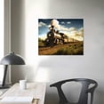 thumbnail image 4 of Nawypu Old Fashioned Steam Engine Train Poster Decorative Painting Canvas Wall Art Living Room Posters Bedroom Painting, 4 of 5