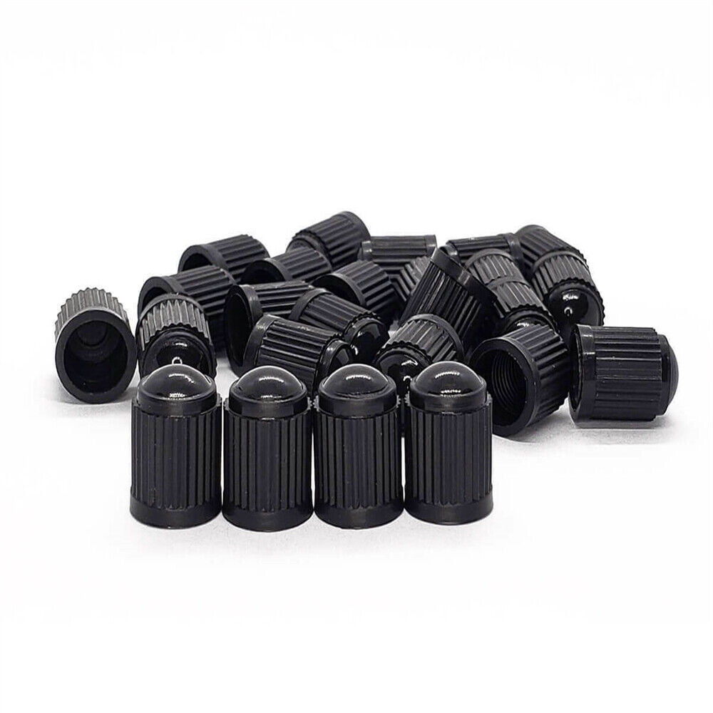 1000 Pcs Universal Black Plastic Car Motor Tire Valve Stem Caps US STOCK